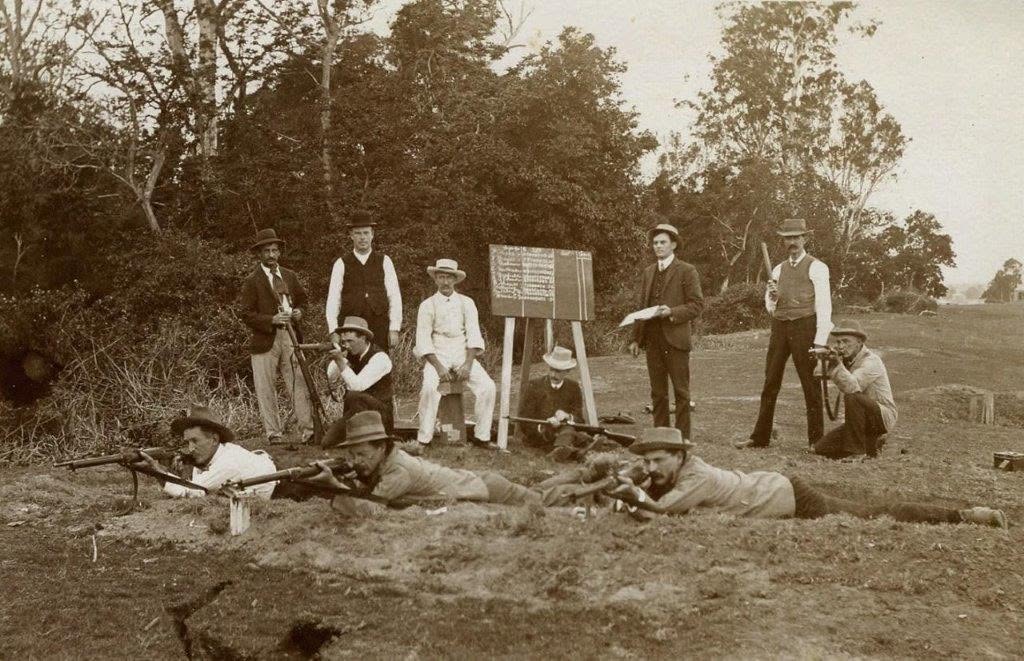 Official opening of the Susan Island Range in 1889